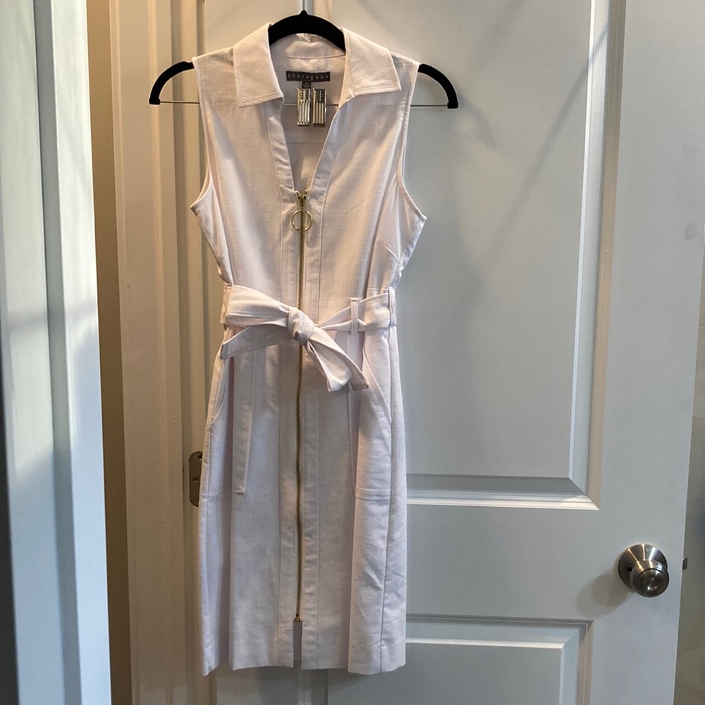 NWT white tank, zip dress